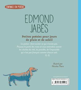 Petites poésies pour jours de pluie et de soleil - Edmond Jabès, Nicolas Thers