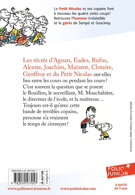 Les récrés du Petit Nicolas - René Goscinny,  Sempé