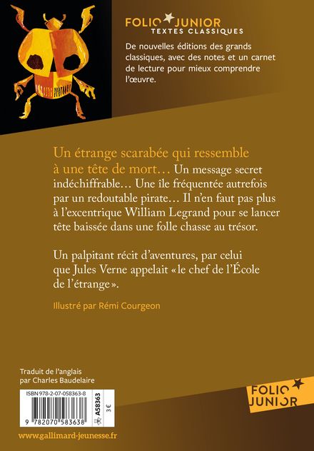 Le Scarabée d'or - Rémi Courgeon, Edgar Allan Poe
