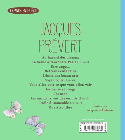 Au hasard des oiseaux et autres poèmes - Jacqueline Duhême, Jacques Prévert