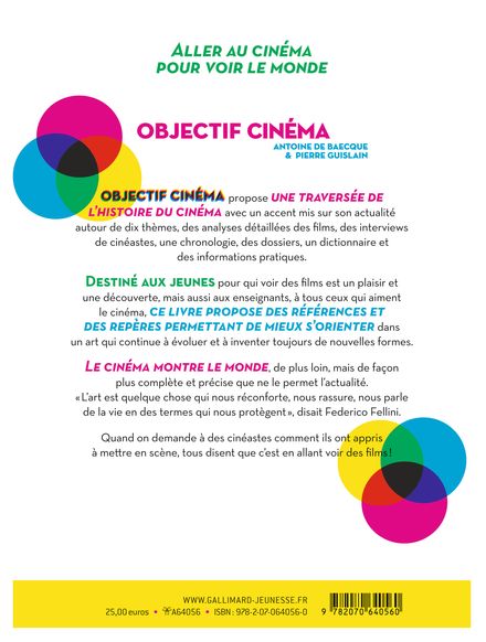 Objectif Cinéma - Antoine de Baecque, Pierre Guislain