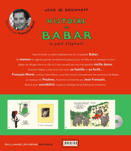 Histoire de Babar, le petit éléphant - Jean de Brunhoff, Francis Poulenc