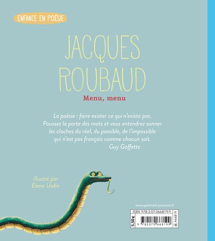 Menu, menu - Jacques Roubaud, Elene Usdin