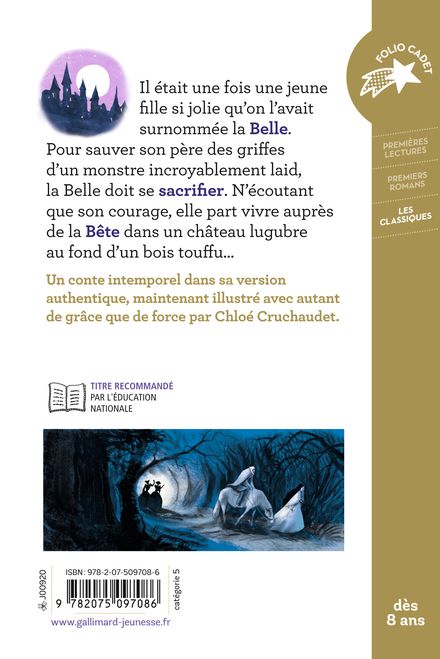 La Belle et la Bête - Chloé Cruchaudet, Madame Leprince de Beaumont