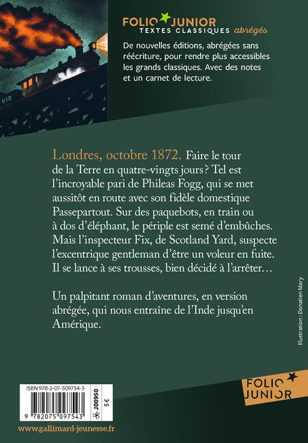 Le tour du monde en quatre-vingts jours - L. Benett, C. de Neuville, Jules Verne