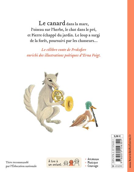 Livres illustrés Pierre et le loup, L'heure des histoires