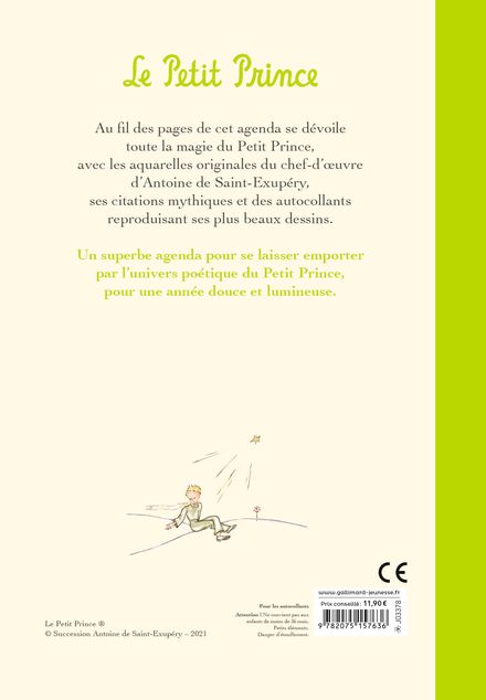 Agenda Le Petit Prince 2021-2022 - 