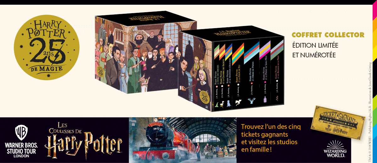 Coffret collector Harry Potter - J. K. Rowling - la librairie des Fables